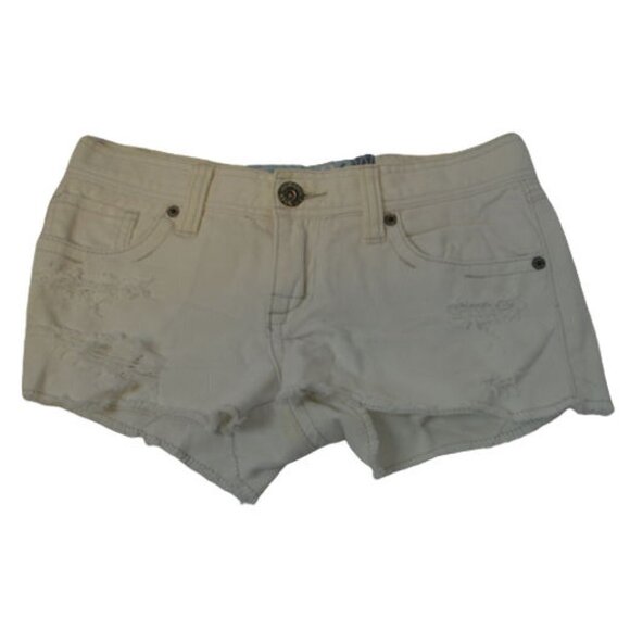 Roxy White Cutoff Jean Shorts Size: 3 JR - Picture 1 of 2